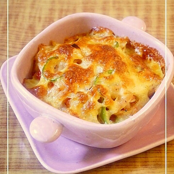じゃがいもとベーコンのチーズ焼き